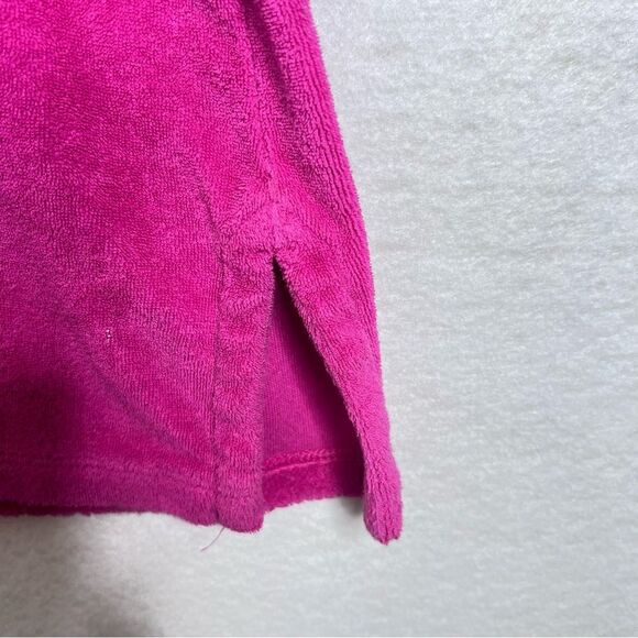 TALBOTS Women’s Terry Cloth Tunic Top Split Neck Soft M Petite cottagecore Golf - Picture 3 of 6